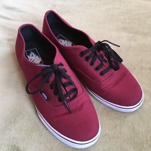 Burgundy Vans